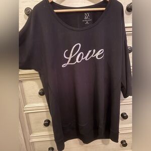 NY & Co Cold Shoulder, 3/4 sleeve Tunic Shirt